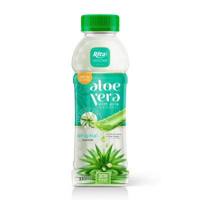 Pet bottle 330ml original aloe vera with pulp drink
